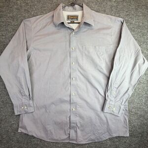 Ariat Button Down Shirt Mens XL Gray Pro Series Long Sleeve Cotton Blend